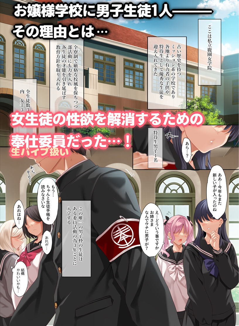 女学校で男ひとりなので校則で性欲のはけ口にされる日常 総集編1 サンプル画像1
