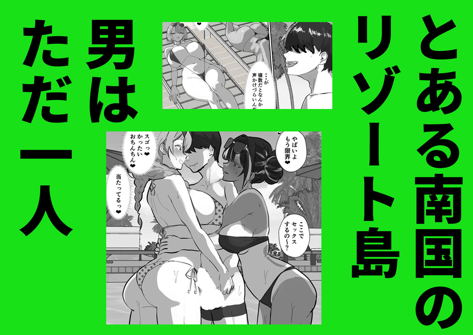 ハーレム世界のサマーリゾート サンプル画像1